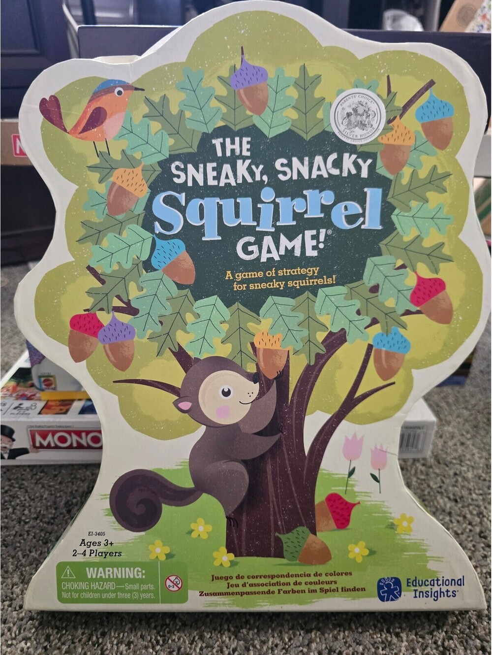 The Sneaky Snacky Squirrel Game Educational Insights Preschool Kids Fine Motor